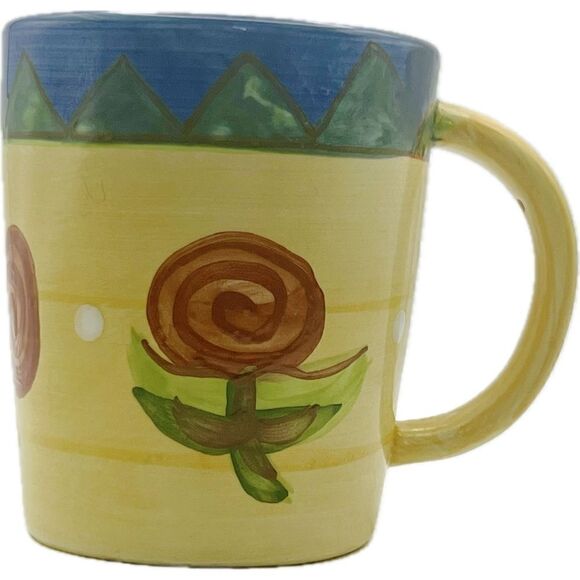 Vintage floral latte mug, great use condition - Picture 1 of 6